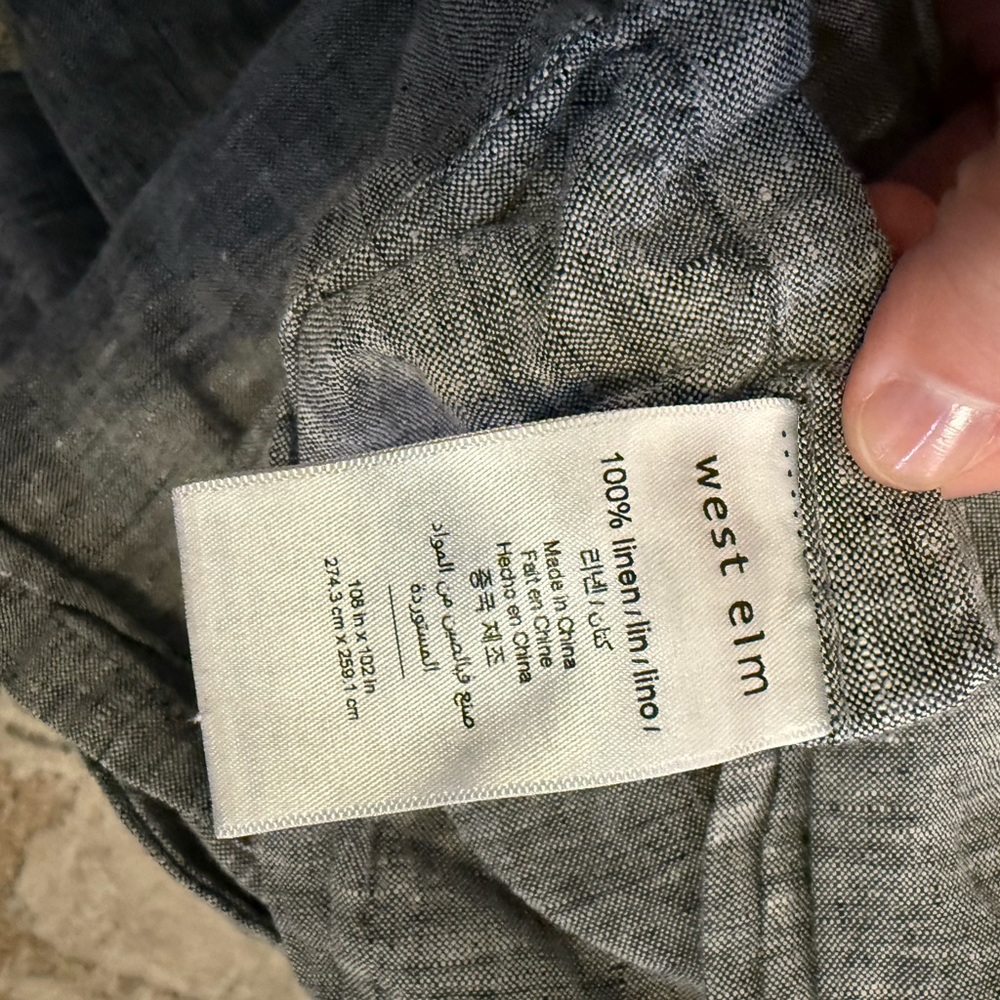 West Elm Charcoal Bedding Collection - Picture 2 of 2
